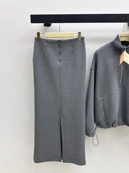 Miu 25fw hoodie skirt suit
