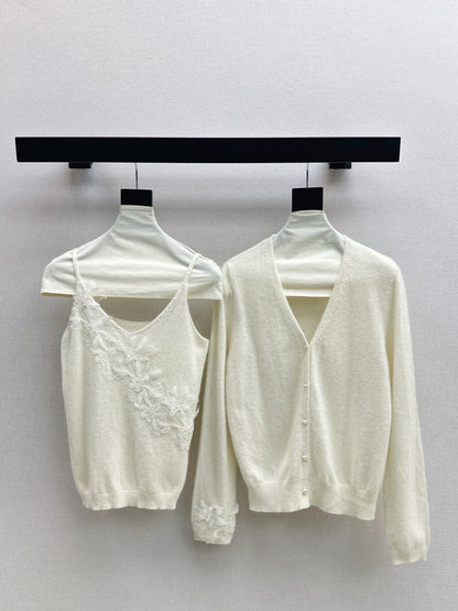 Chan 25fw cardigan vest set