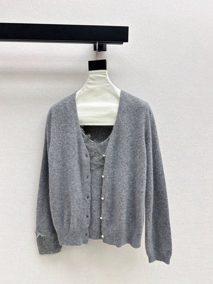 Chan 25fw cardigan vest set