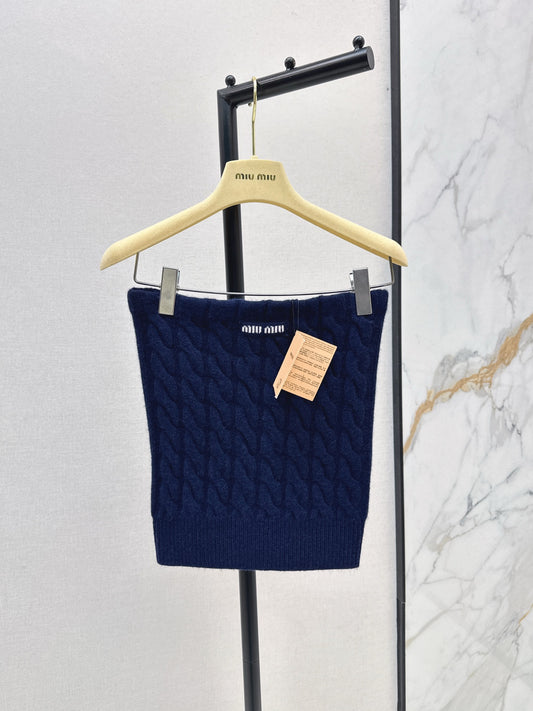Miu 25fw knitted tube top