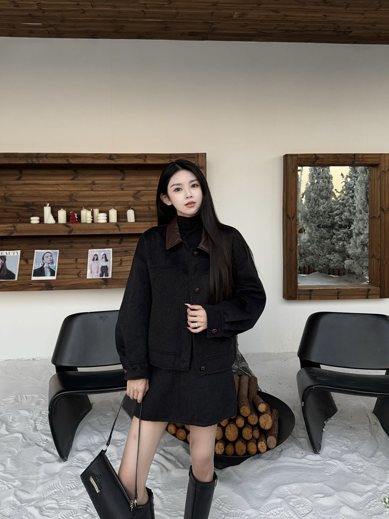 Brun 25fw wool suit