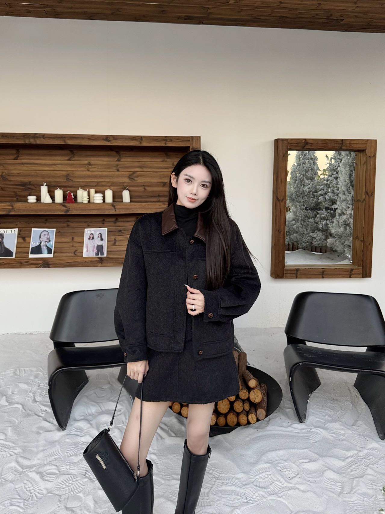 Brun 25fw wool suit