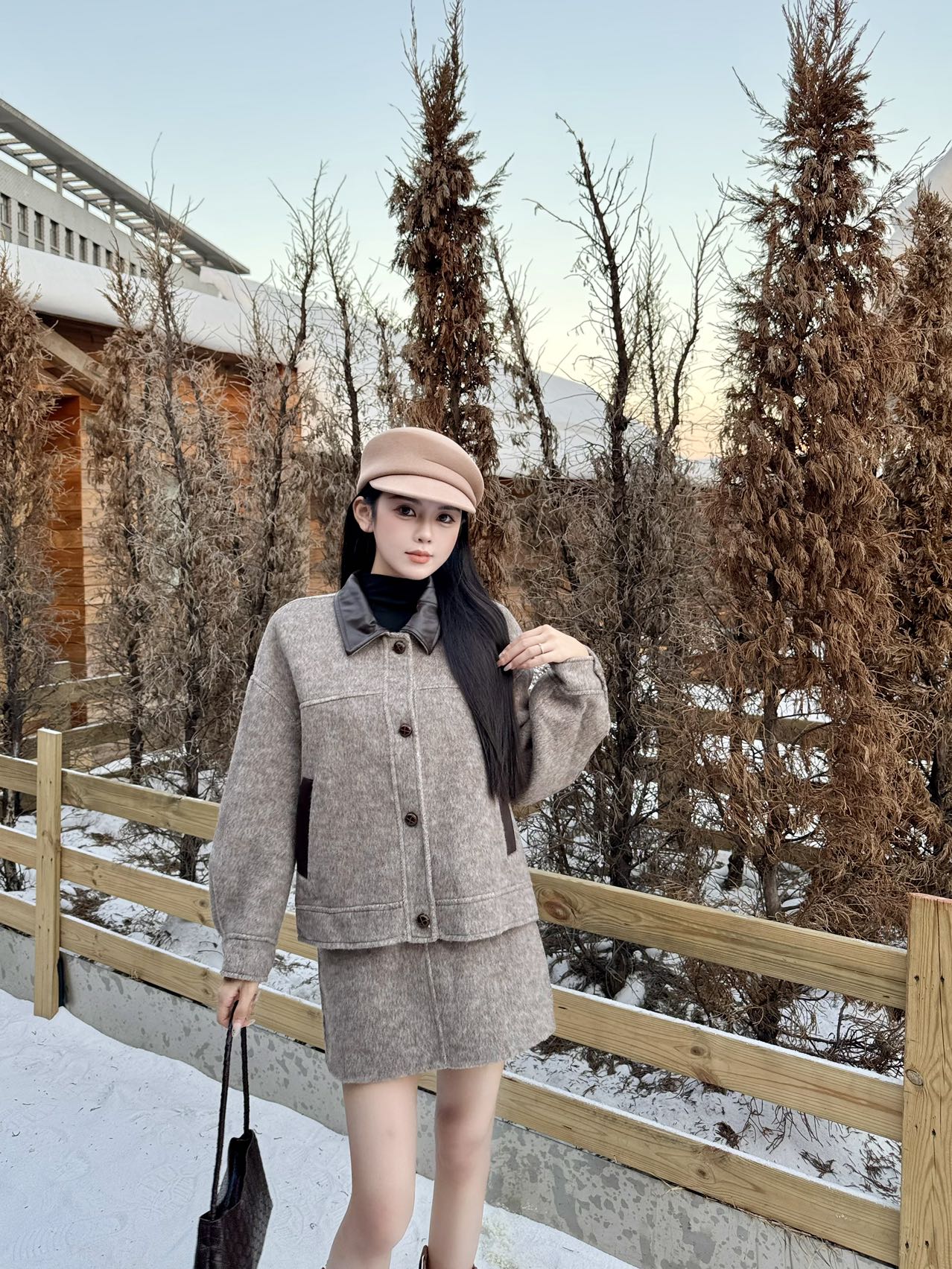 Brun 25fw wool suit