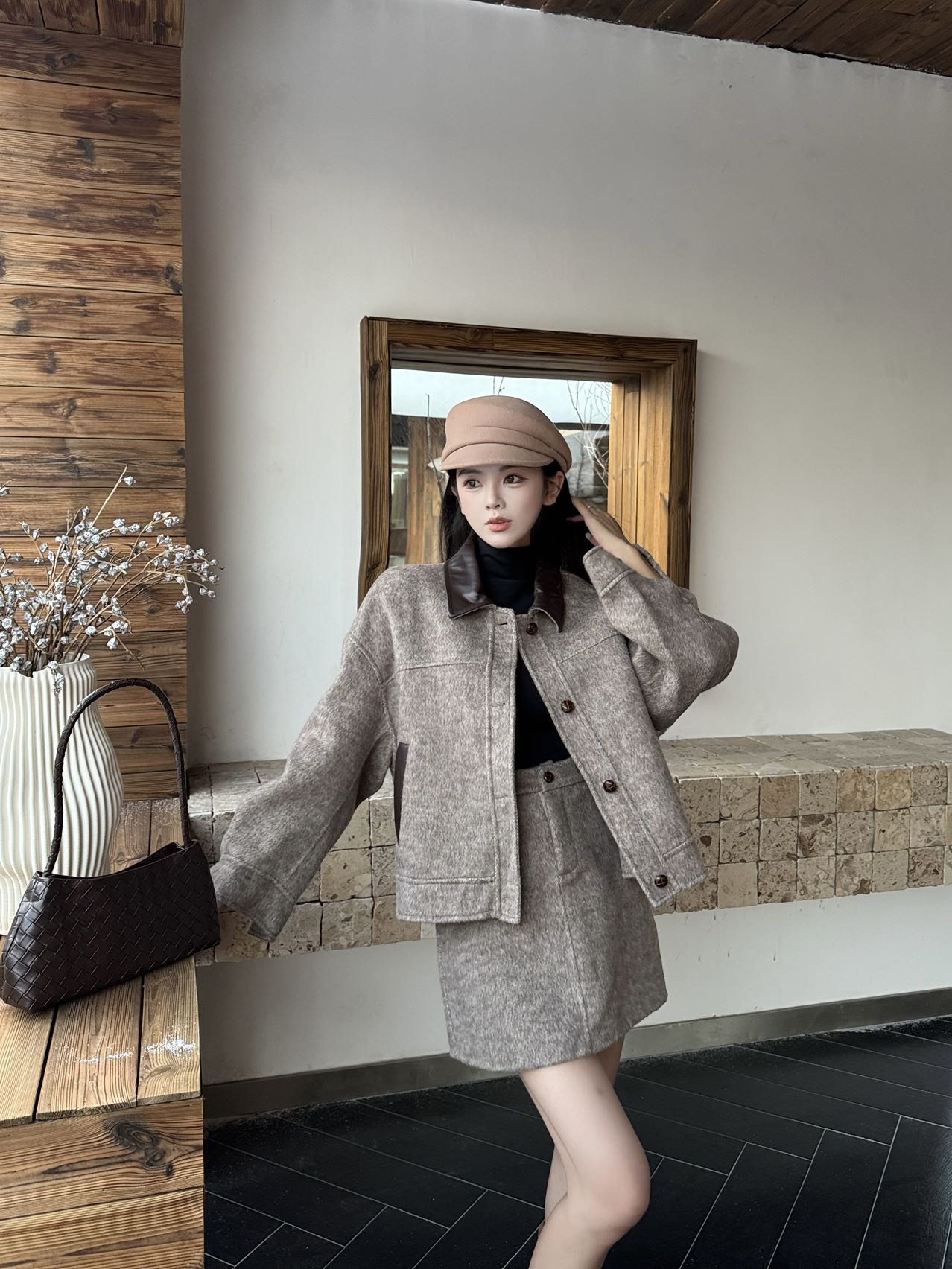 Brun 25fw wool suit
