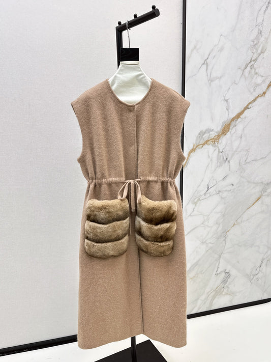 Fen 25fw wool vest jacket