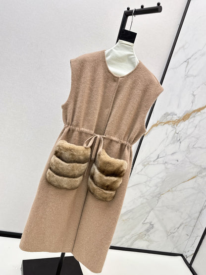 Fen 25fw wool vest jacket
