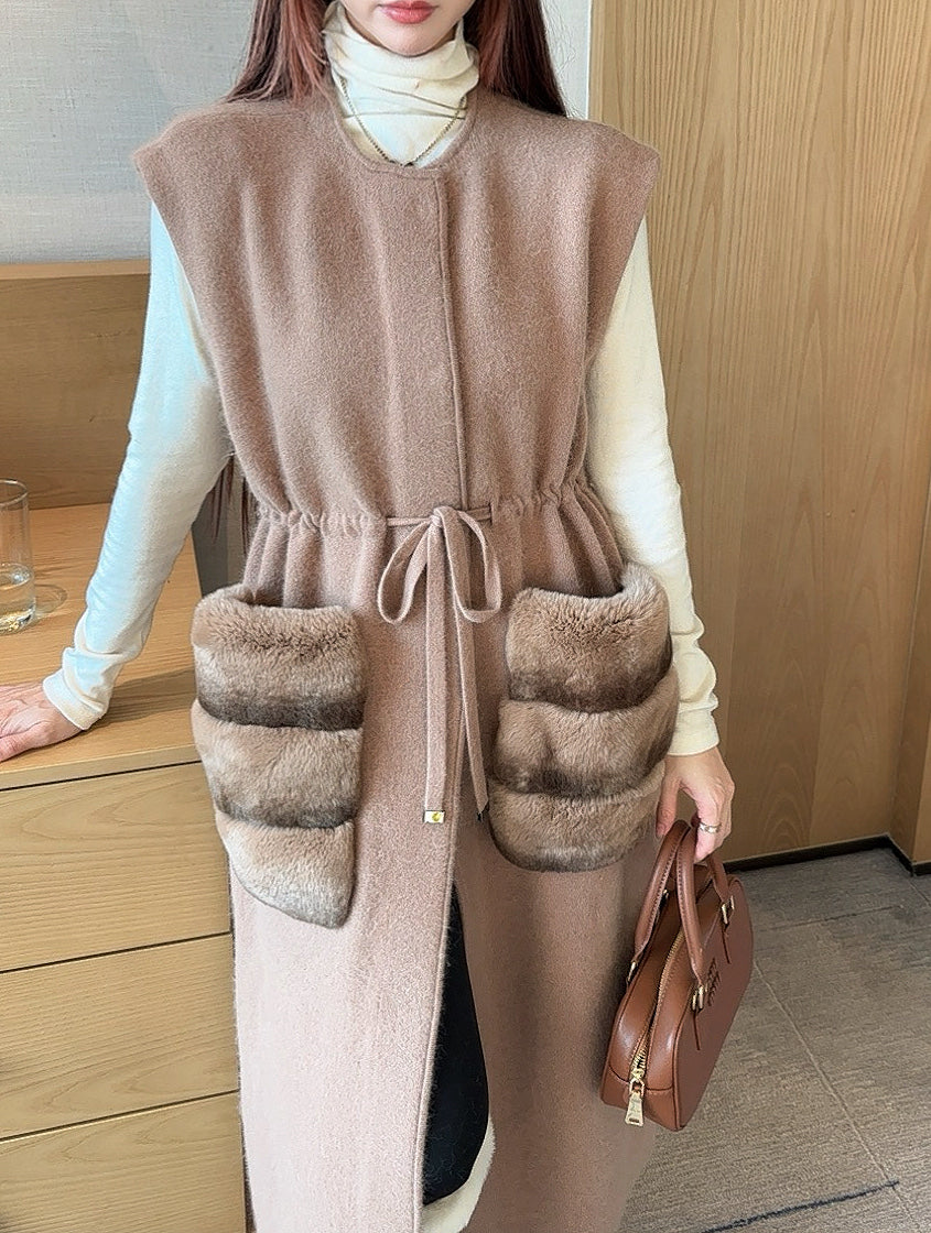 Fen 25fw wool vest jacket