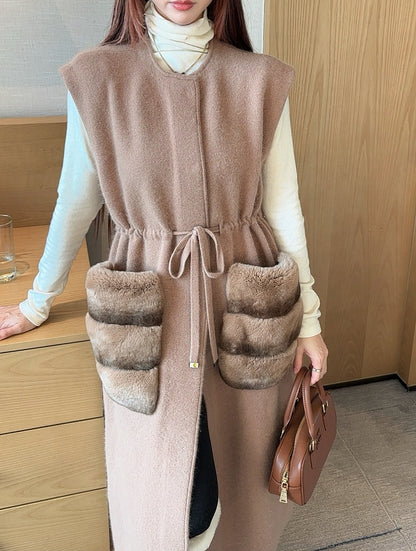 Fen 25fw wool vest jacket
