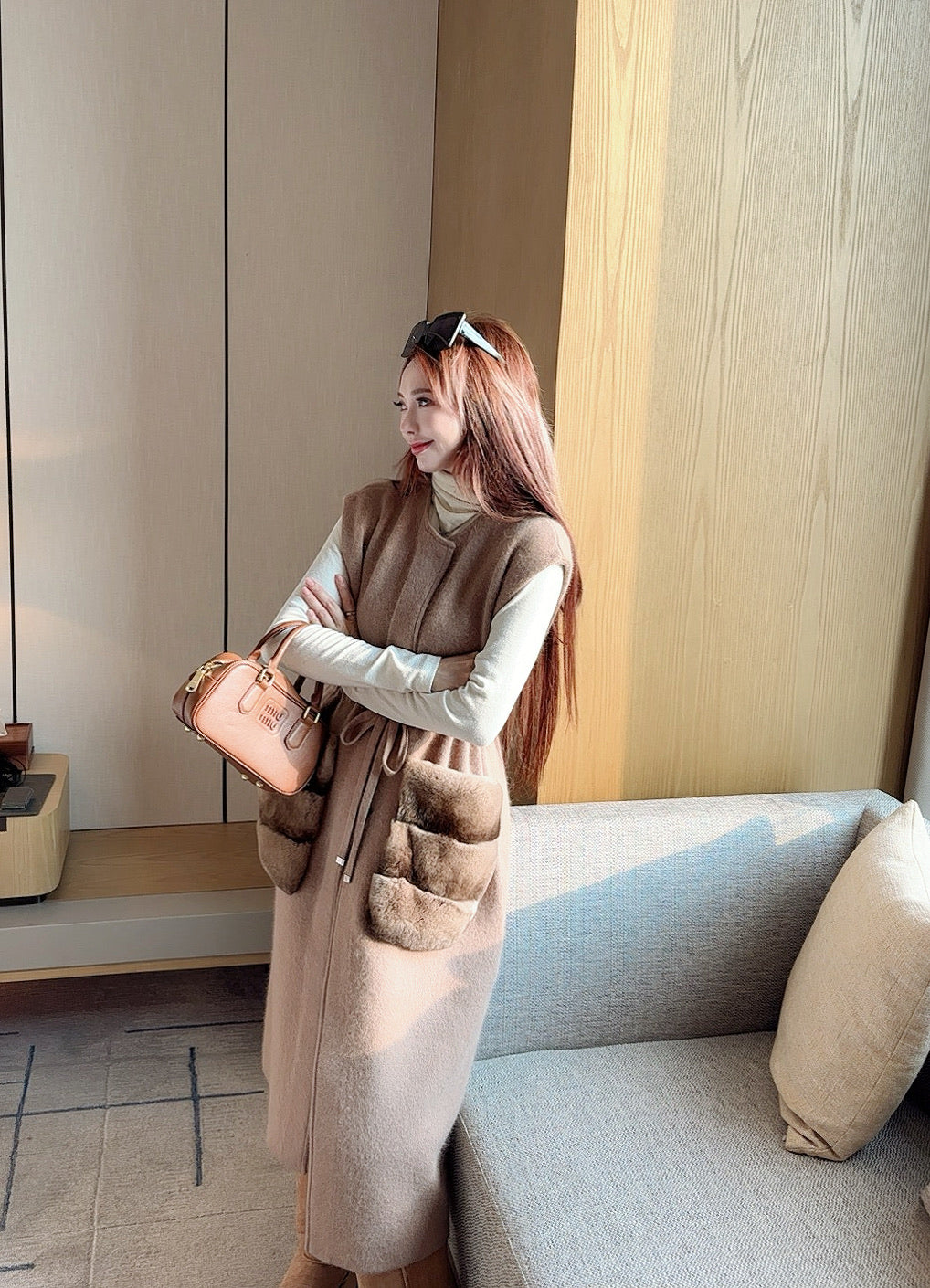 Fen 25fw wool vest jacket