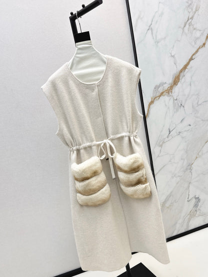 Fen 25fw wool vest jacket