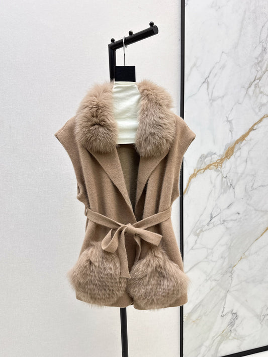 Fen 25fw wool vest jacket