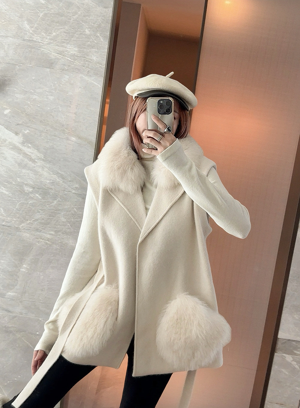 Fen 25fw wool vest jacket