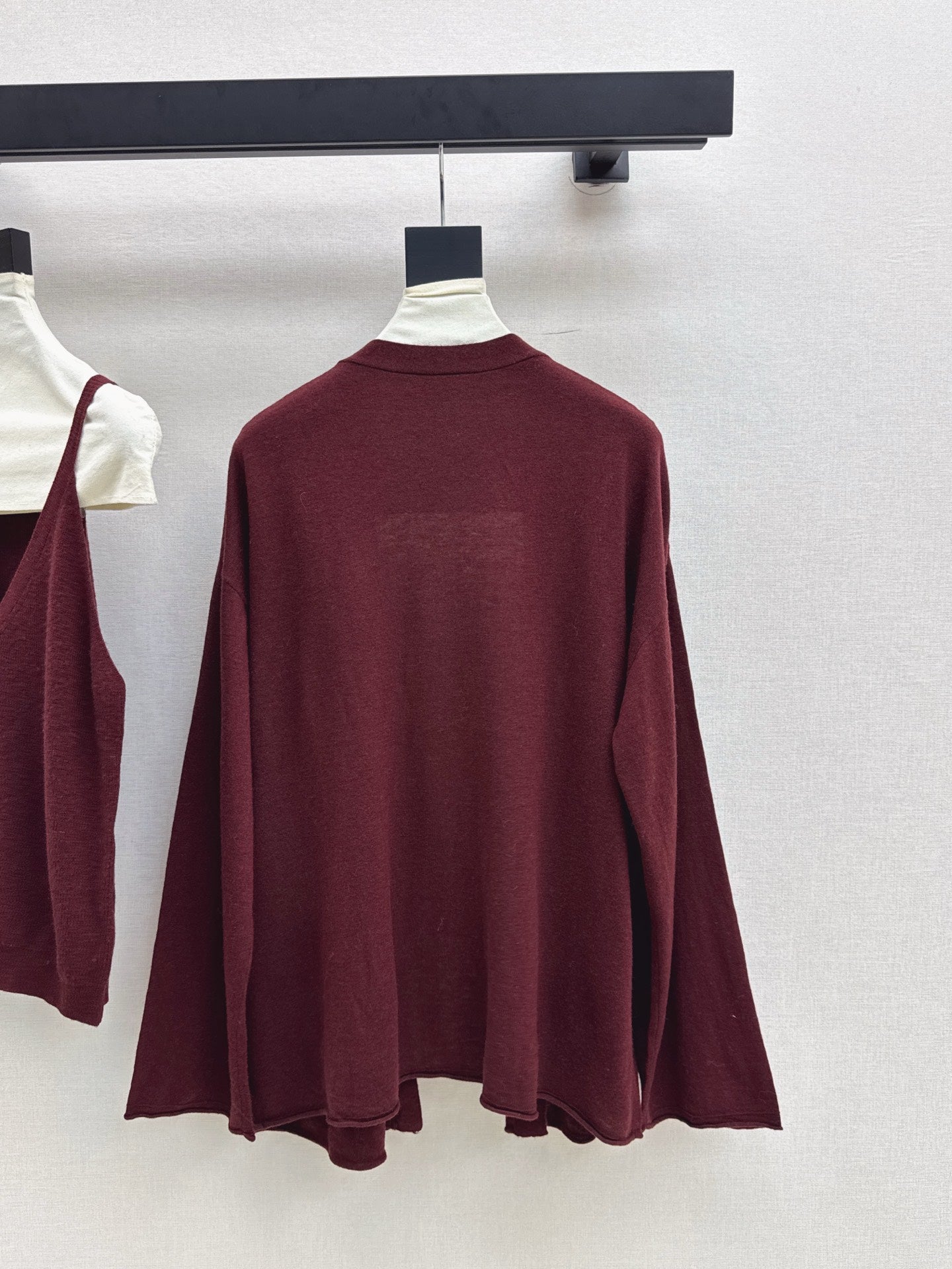 Chan 25fw knitted vest cardigan set