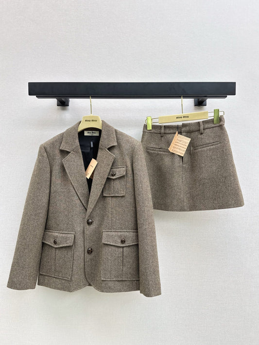 Miu 25fw blazer skirt suits