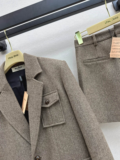 Miu 25fw blazer skirt suits