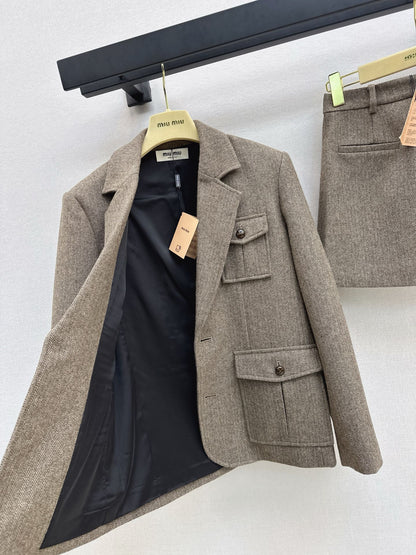 Miu 25fw blazer skirt suits