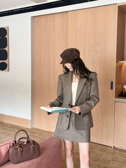 Miu 25fw blazer skirt suits