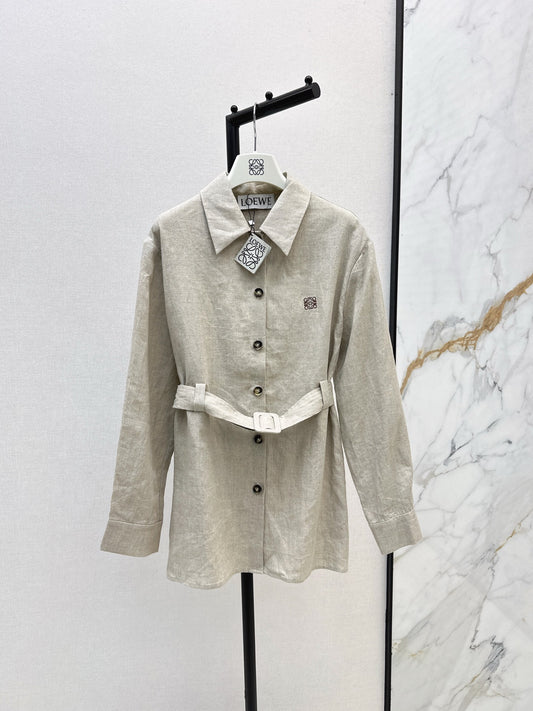 Loe 25fw linen shirt