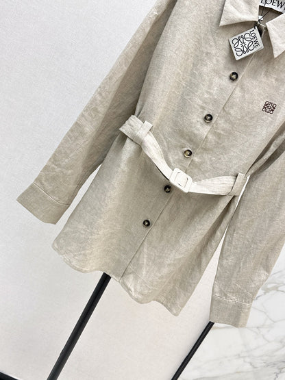 Loe 25fw linen shirt
