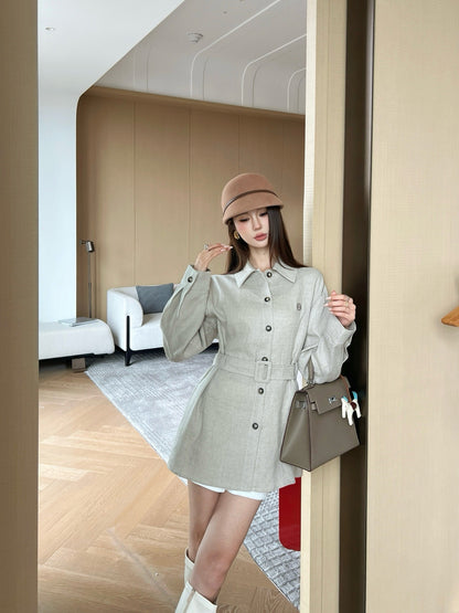 Loe 25fw linen shirt