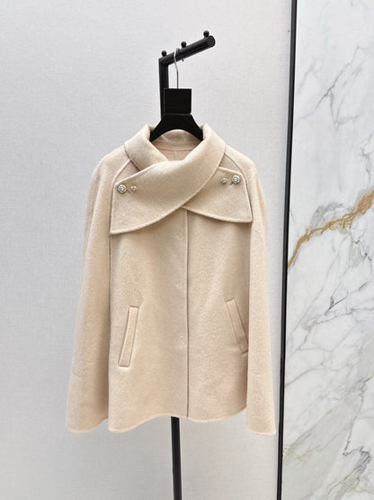 CD 25fw woolen cape coat