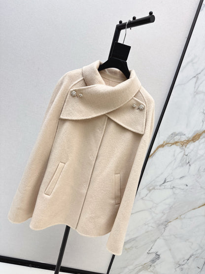 CD 25fw woolen cape coat