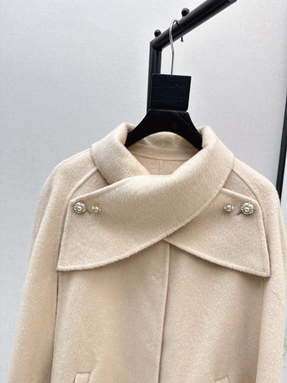 CD 25fw woolen cape coat
