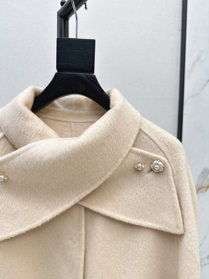 CD 25fw woolen cape coat