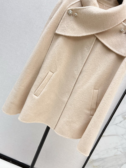 CD 25fw woolen cape coat