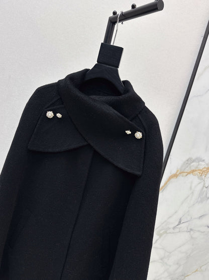 CD 25fw woolen cape coat
