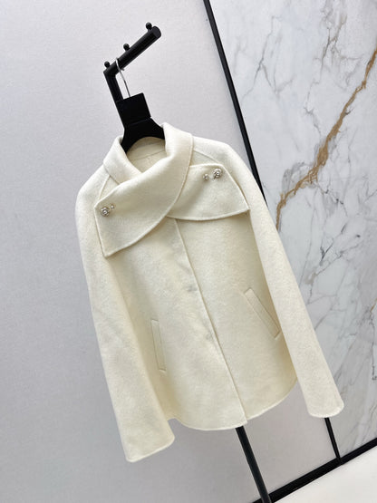 CD 25fw woolen cape coat