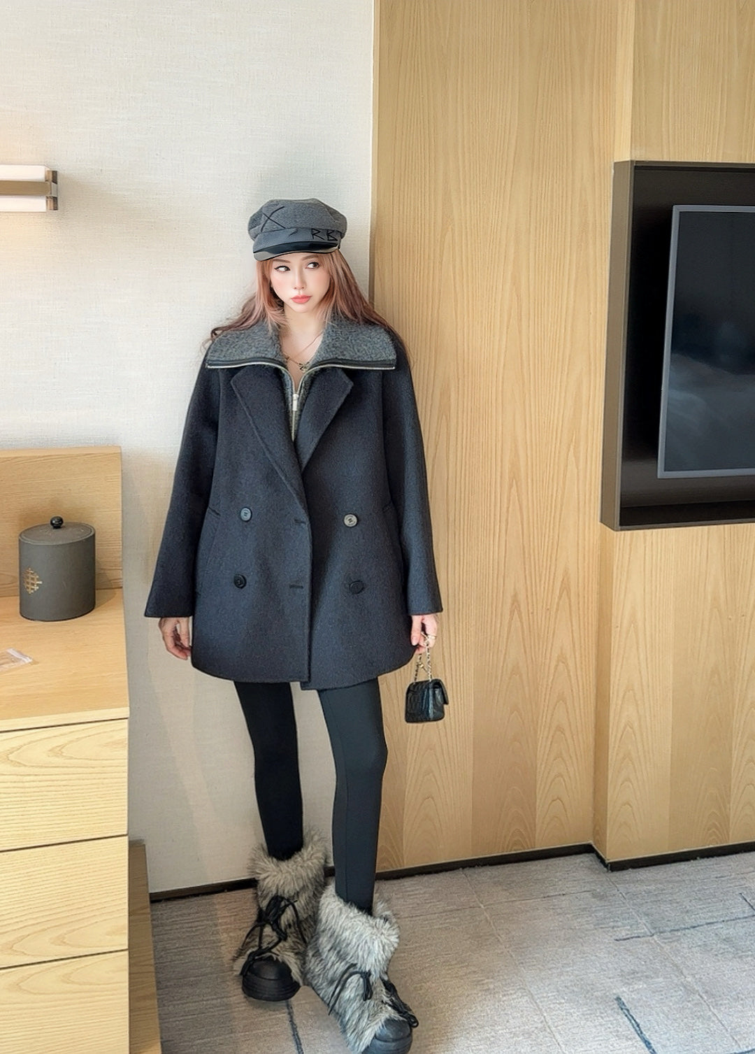 Max 25fw woolen overcoats