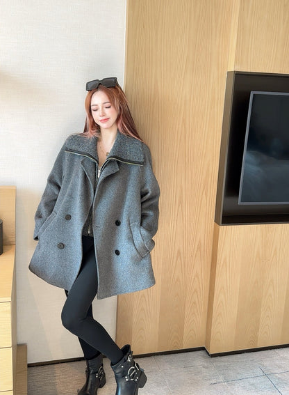 Max 25fw woolen overcoats