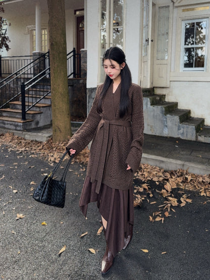 Loro 25fw knitted cardigan