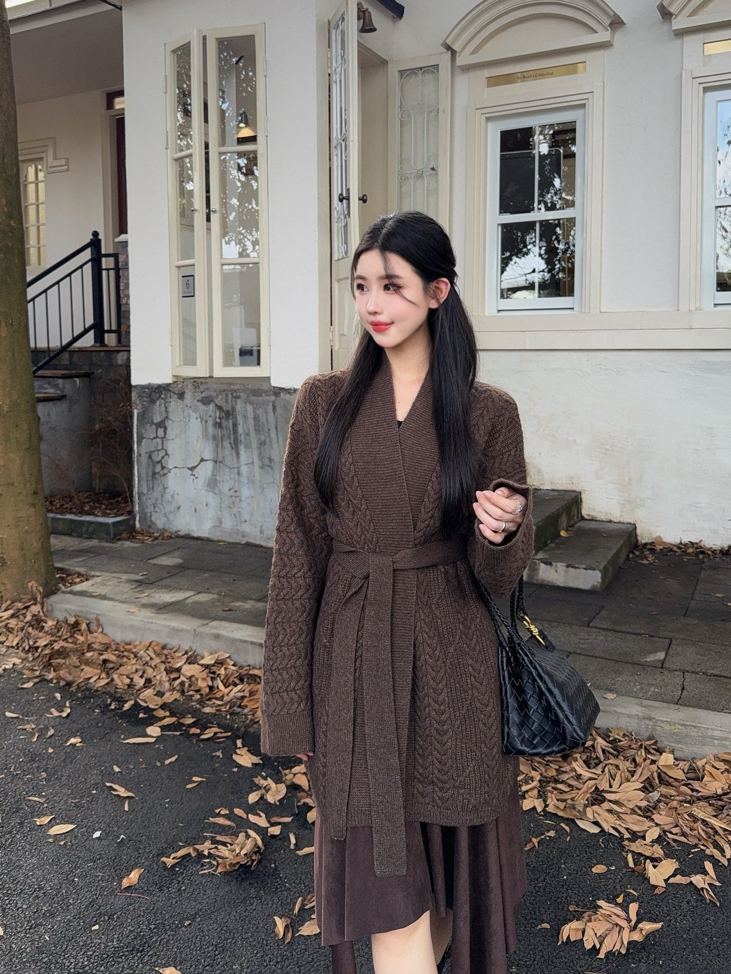 Loro 25fw knitted cardigan