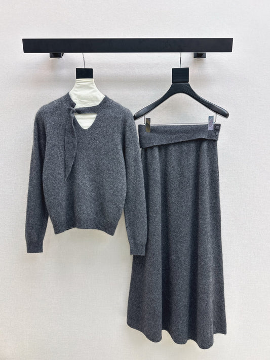 CD 25fw knitted suit