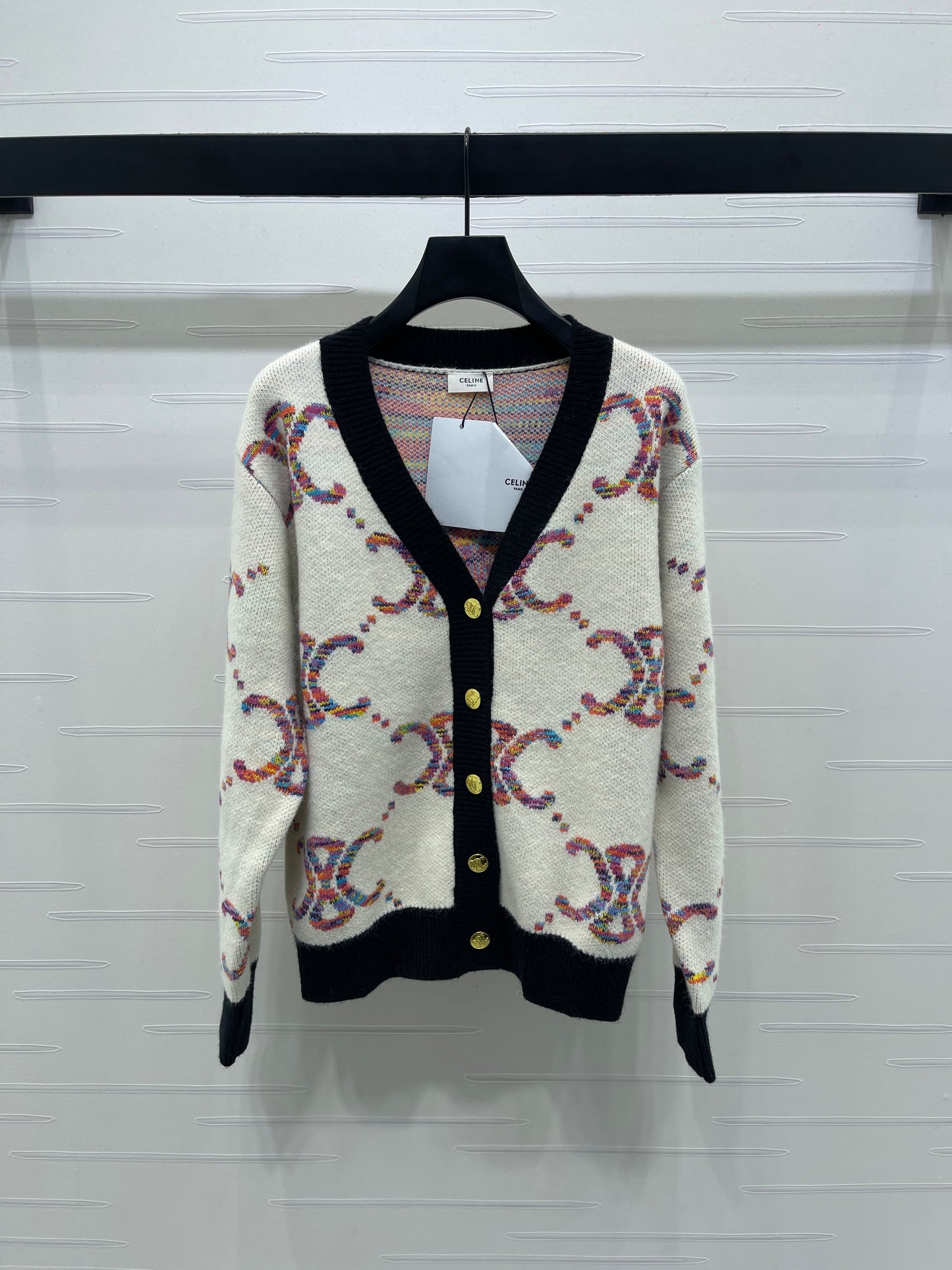 Celi 25fw jacquard cardigan