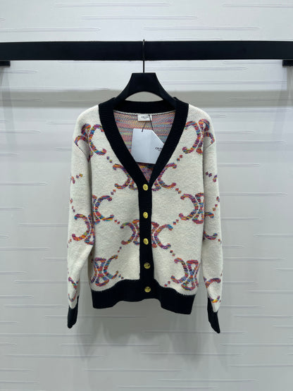 Celi 25fw jacquard cardigan
