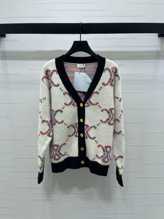 Celi 25fw jacquard cardigan