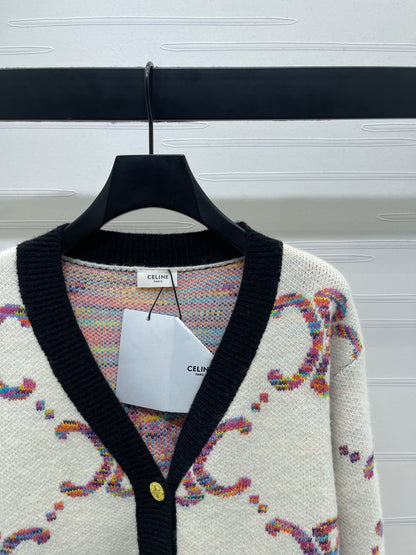 Celi 25fw jacquard cardigan