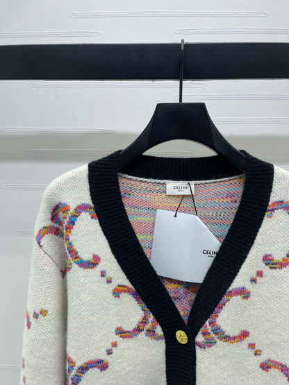 Celi 25fw jacquard cardigan