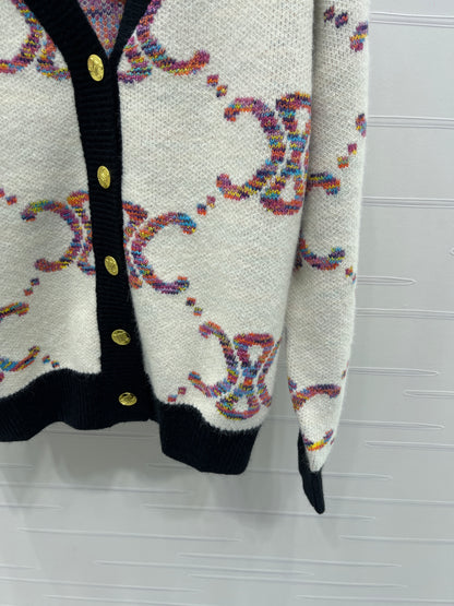 Celi 25fw jacquard cardigan