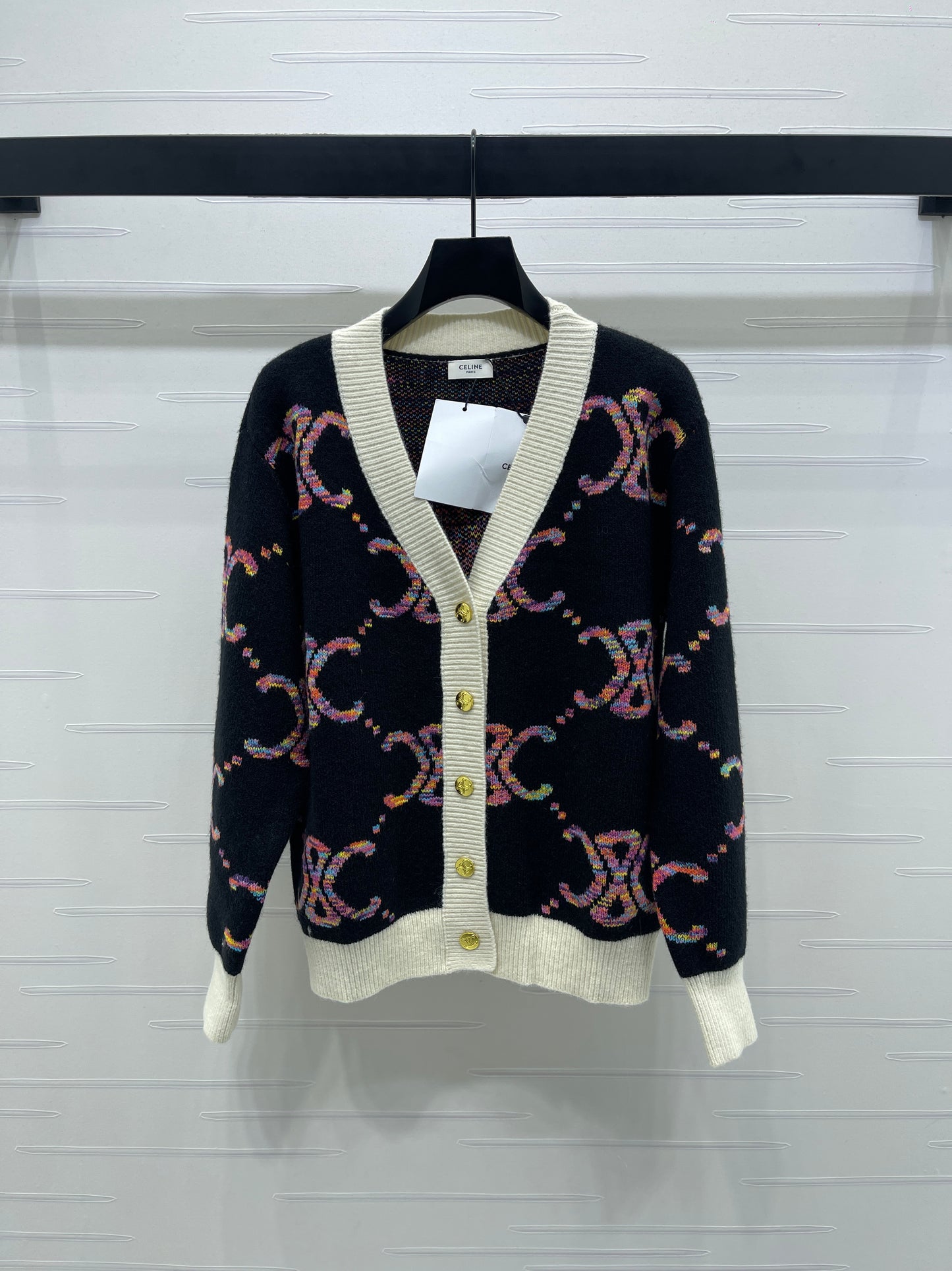 Celi 25fw jacquard cardigan