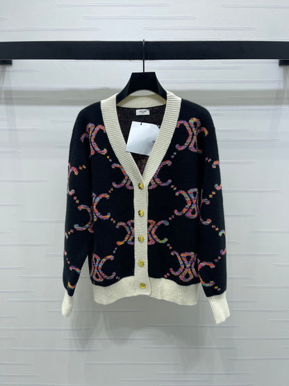 Celi 25fw jacquard cardigan