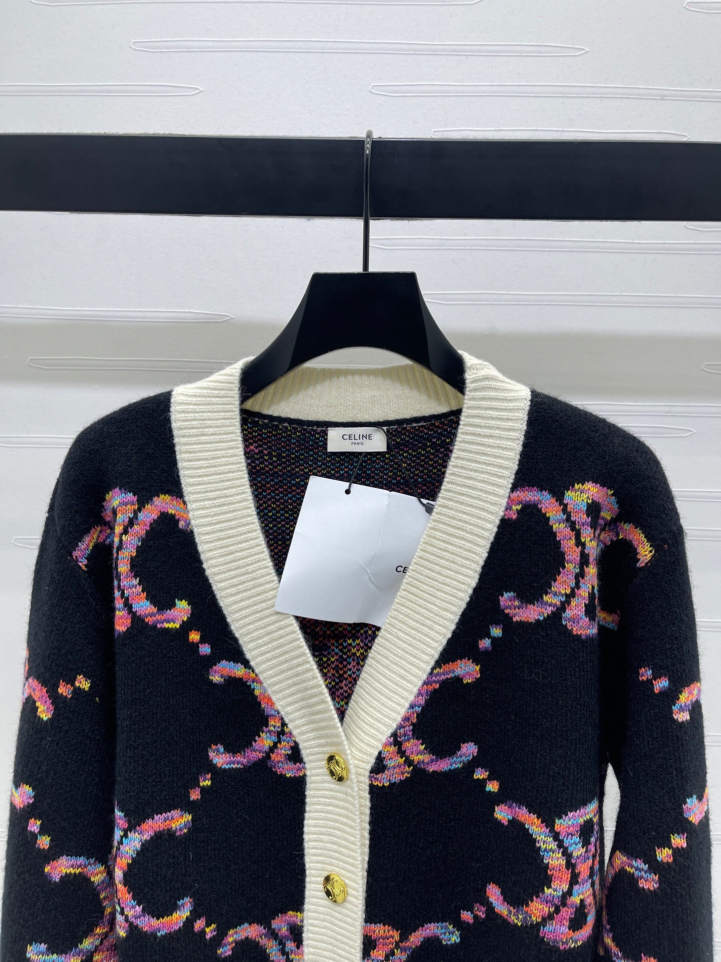 Celi 25fw jacquard cardigan