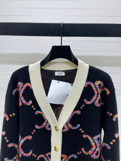 Celi 25fw jacquard cardigan