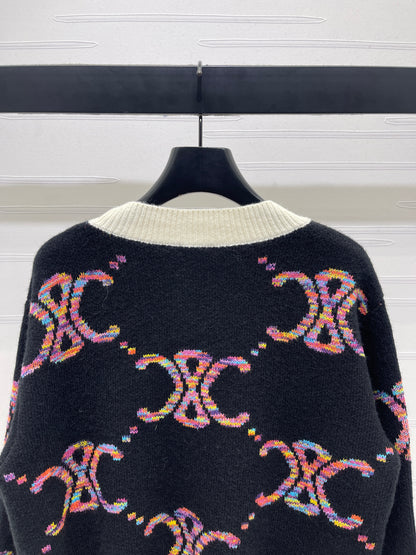 Celi 25fw jacquard cardigan