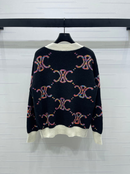 Celi 25fw jacquard cardigan