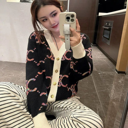 Celi 25fw jacquard cardigan