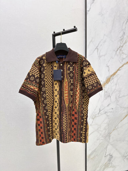 Loui 25fw jacquard sweater shirt